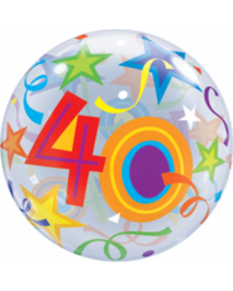 Bunter Bubble Ballon Alter 40